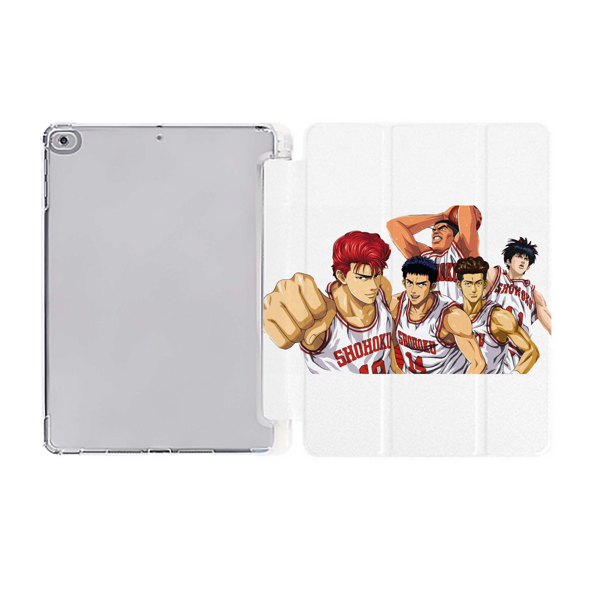 （画像用） SLAM DUNK／スラムダンク IPad ケース ペン収納付き 三つ折りスタンド PUレザー×シリコン 対応機種9.5/10.5/10.9インチ